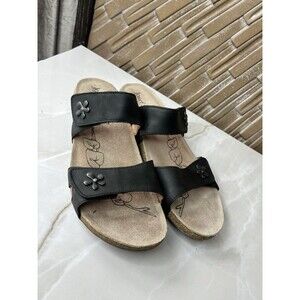 Josef Seibel Natalya 12 Sz 9.5 10  Women Sandals Slip On Shoes Leather Platform